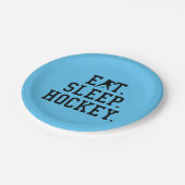 Eat Sleep Hockey - Hockey Lovers Papieren Bordje (Gekanteld)