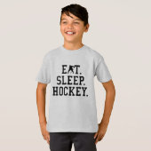 Eat Sleep Hockey - Hockey Lovers T-shirt (Voorkant volledig)