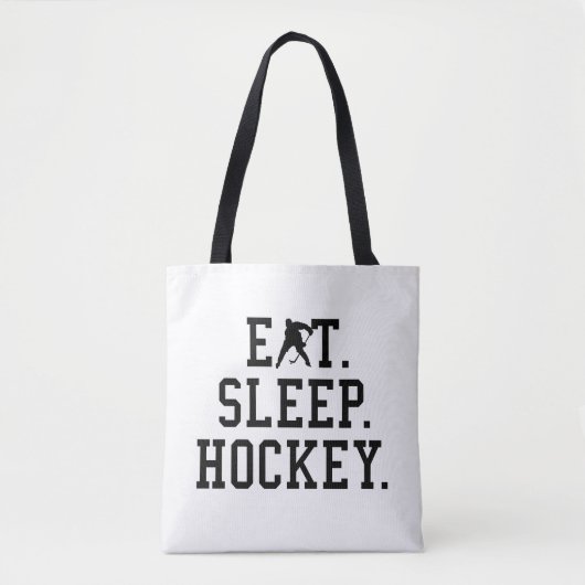 Eat Sleep Hockey - Hockey Lovers Tote Bag (Voorkant)
