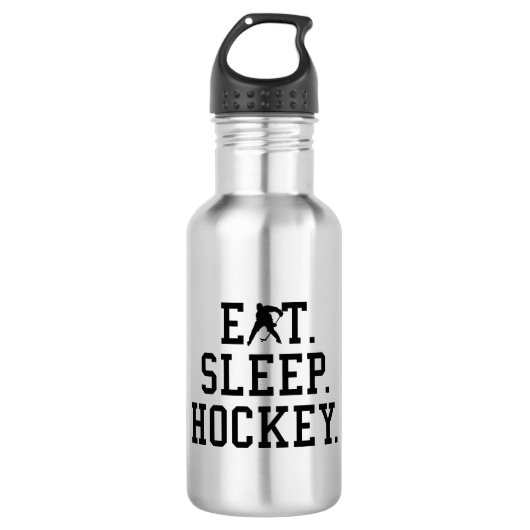Eat Sleep Hockey - Hockey Lovers Waterfles (Voorkant)