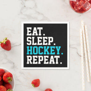 Eat Sleep Hockey Repat - Hockey Lovers Servet