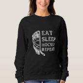 Eat Sleep Hockey Repeat Trui (Voorkant)