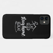 Eat Sleep Home Herhaal Case-Mate iPhone Case (Achterkant (horizontaal))