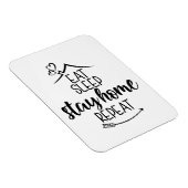 Eat Sleep Home Herhaal Magneet (Rechterzijde)