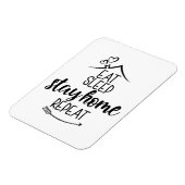 Eat Sleep Home Herhaal Magneet (Linkerzijde)