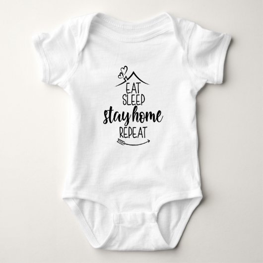 Eat Sleep Home Herhaal Romper (Voorkant)