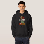 Eat Sleep Huling Herhaling Huling Hoodie (Voorkant volledig)