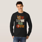 Eat Sleep Huling Herhaling Huling T-shirt (Voorkant volledig)
