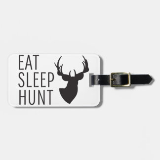 Eat Sleep Hunt Bagagelabel