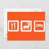Eat Sleep Hunt Briefkaart (Voorkant / Achterkant)