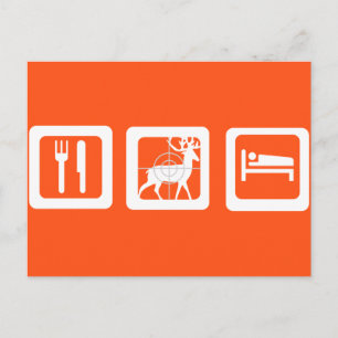 Eat Sleep Hunt Briefkaart