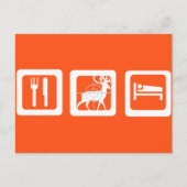 Eat Sleep Hunt Briefkaart (Voorkant)