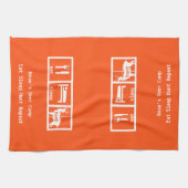 Eat Sleep Hunt Deer Camp Theedoek (Horizontaal)