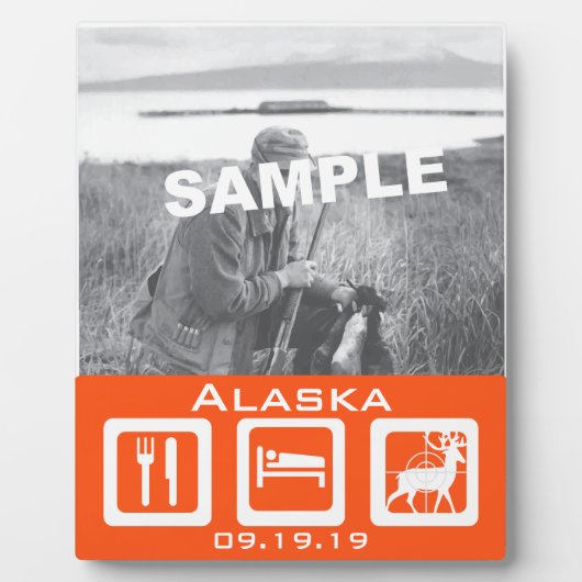 Eat Sleep Hunt Fotoplaat (Voorkant)