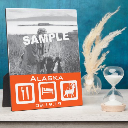 Eat Sleep Hunt Fotoplaat (Zijkant)