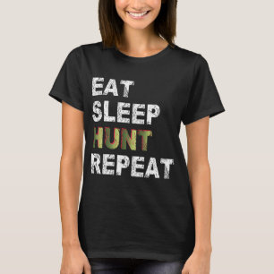 Eat Sleep Hunt Herhalen T-shirt