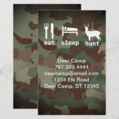 Eat Sleep Hunt Hunting Camouflage Briefpapier (Voorkant / Achterkant)