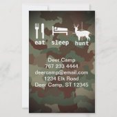Eat Sleep Hunt Hunting Camouflage Briefpapier (Voorkant)