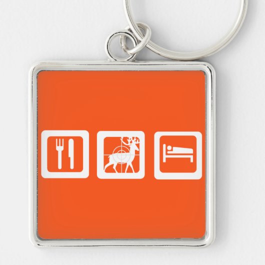 Eat Sleep Hunt Sleutelhanger (Voorkant)