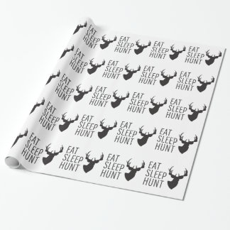 Eat Sleep Hunt Wrapping Paper Cadeaupapier