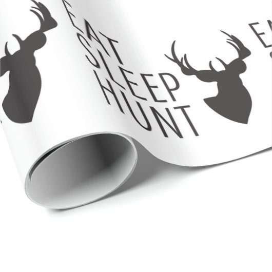 Eat Sleep Hunt Wrapping Paper Cadeaupapier (Rol Hoek)