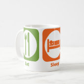 Eat Sleep Hurdle Koffiemok (Voorkant links)