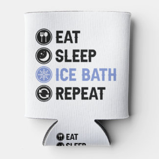 Eat Sleep Ice Bath Wim Hof Cold Shower Iceman Blikjeskoeler