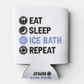 Eat Sleep Ice Bath Wim Hof Cold Shower Iceman Blikjeskoeler (Achterkant)