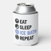 Eat Sleep Ice Bath Wim Hof Cold Shower Iceman Blikjeskoeler (Blikje Achterkant)