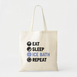 Eat Sleep Ice Bath Wim Hof Cold Shower Iceman Tote Bag