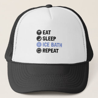 Eat Sleep Ice Bath Wim Hof Cold Shower Iceman Trucker Pet