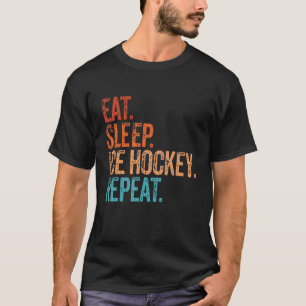 Eat Sleep Ice Hockey Herhaal Funny  Ice Hock T-shirt
