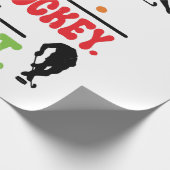 Eat Sleep Ice Hockey herhalen Cadeaupapier (Hoek)