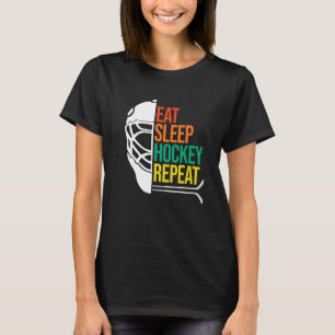 Eat Sleep Ice Hockey Player Expert Coach Sport Gr T-shirt