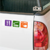 Eat Sleep Ice Vist Bumpersticker (Op Truck)