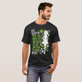 Eat Sleep Irish Dance - Irish Dancer Ceili Reel Da T-shirt (Voorkant volledig)