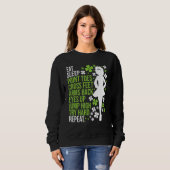 Eat Sleep Irish Dance - Irish Dancer Ceili Reel Da Trui (Voorkant volledig)
