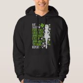 Eat Sleep Irish Dance Irish Dancer Ceili Reel Dan Hoodie (Voorkant)