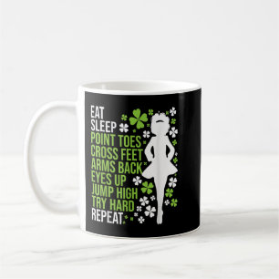 Eat Sleep Irish Dance Irish Dancer Ceili Reel Dan Koffiemok