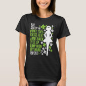 Eat Sleep Irish Dance Irish Dancer Ceili Reel Dan T-shirt (Voorkant)
