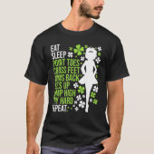 Eat Sleep Irish Dance Irish Dancer Ceili Reel Dan T-shirt (Voorkant)
