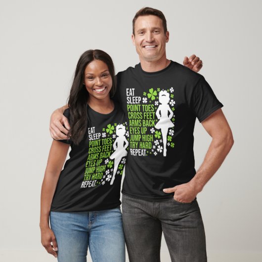 Eat Sleep Irish Dance Irish Dancer Ceili Reel Dan T-shirt (Unisex)