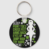Eat Sleep Irish Dance Irish Dancer Ceili Reel Sleutelhanger (Voorkant)