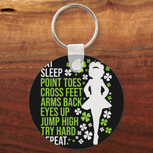 Eat Sleep Irish Dance Irish Dancer Ceili Reel Sleutelhanger