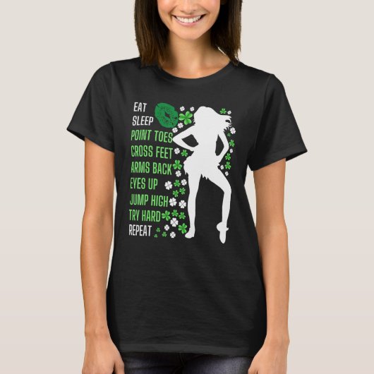 Eat Sleep Irish Dance  Irish Dancer T-shirt (Voorkant)
