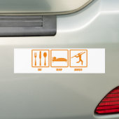 Eat Sleep Javelin Bumpersticker (Op auto)