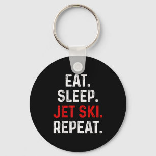 Eat Sleep Jet Ski Herhaal watersport Lake Jet Ski Sleutelhanger