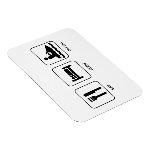 Eat Sleep Jet Ski Magneet (Rechterzijde)
