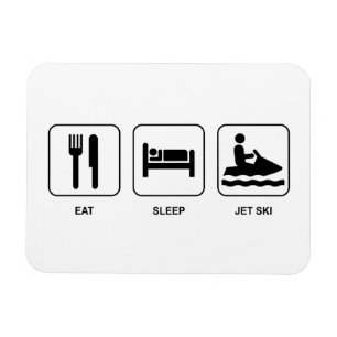 Eat Sleep Jet Ski Magneet