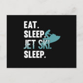 Eat Sleep Jet Ski Skiing Skier Water Sports Uitnodiging Briefkaart (Voorkant)